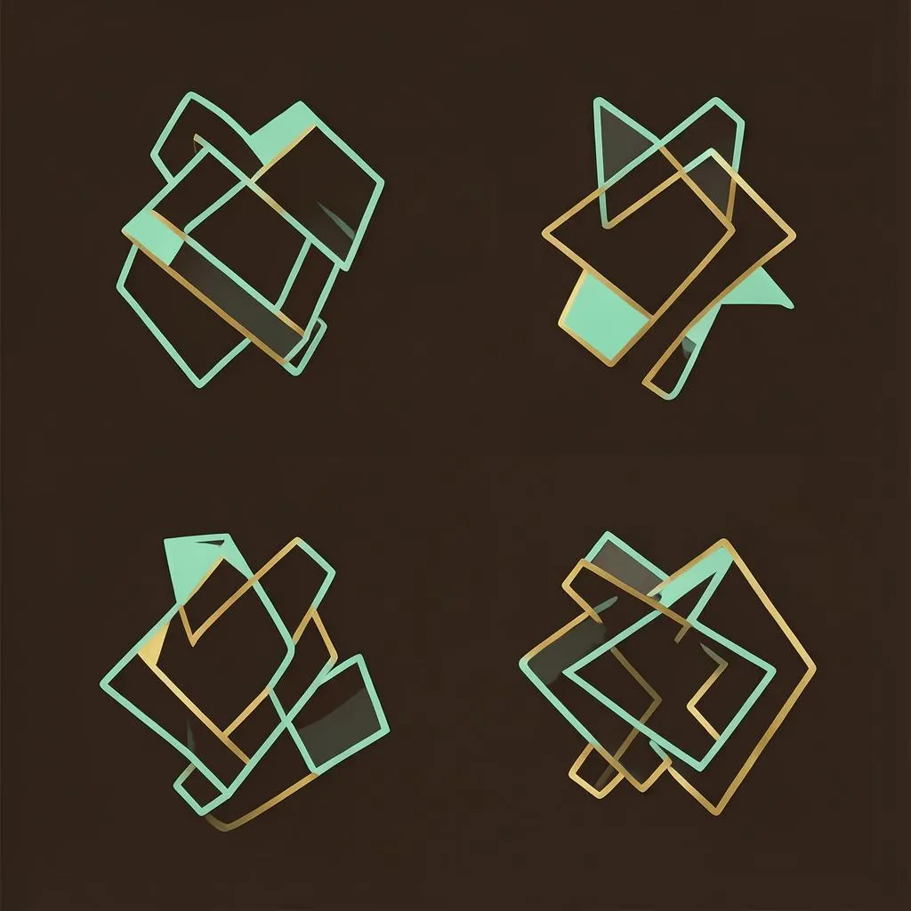 Four abstract geometric forms representing different capital allocation styles.