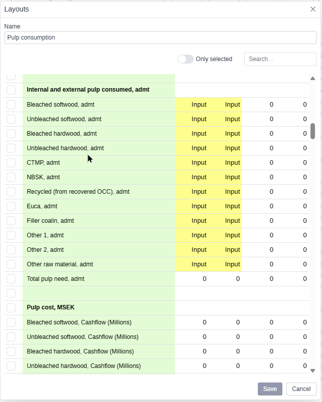 Quickly select a range of rows with Shift + click